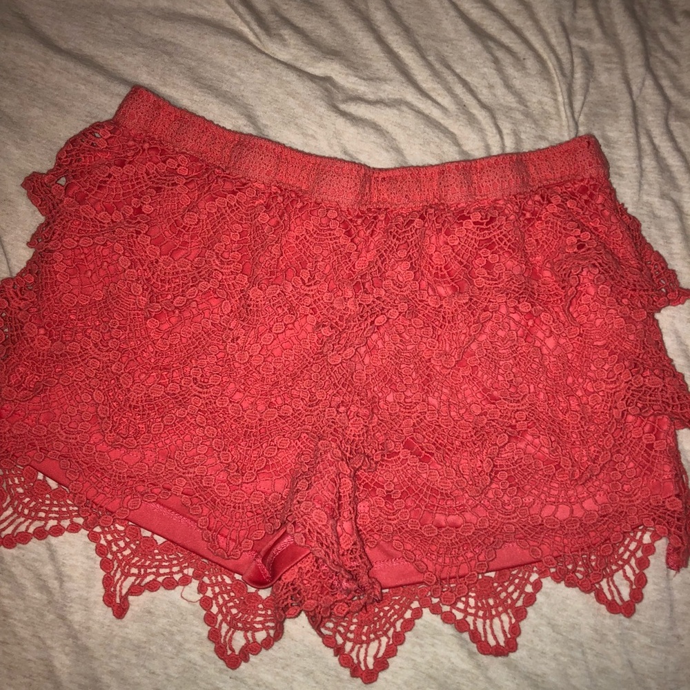 Coral Knit Shorts